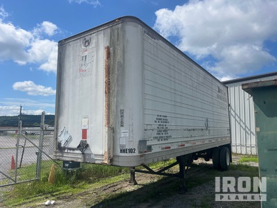 1989 Great Dane V10-701 28 ft x 96 in S/A Van Trailer