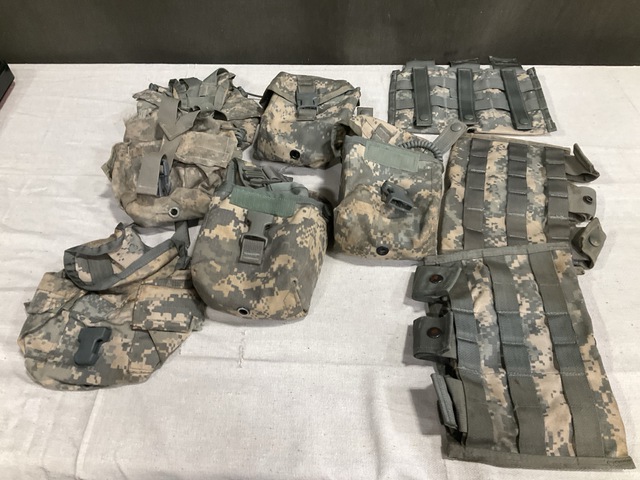 (159) Canten Pouches, (51) First Aid Kit Pouches & (156) M4 Three Mag Pouches (159) Canten Pouches, (51) First Aid Kit Pouches & (156) M4 Three Mag Pouches
