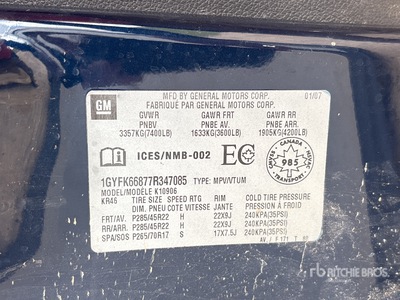 2007 Cadillac Escalade SUV