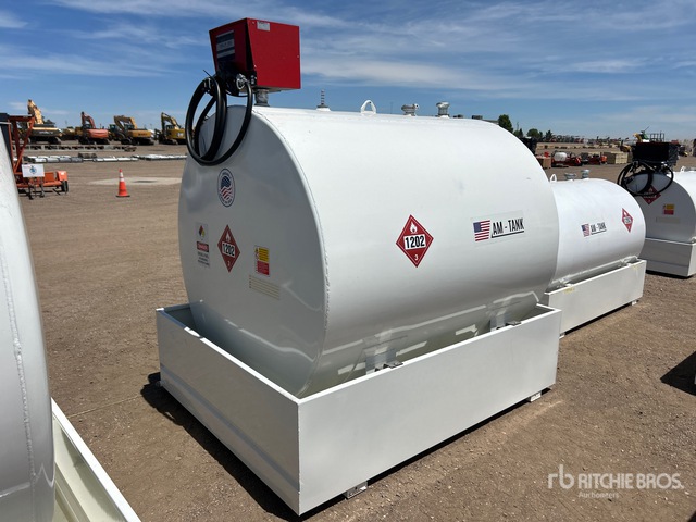 2026 AM-Tank 1000 1000 gal Skid Mounted Steel Diesel Fuel Tank (Unused)
