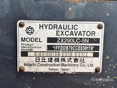 2012 Hitachi ZX290LC-5N Koparka gąsienicowa