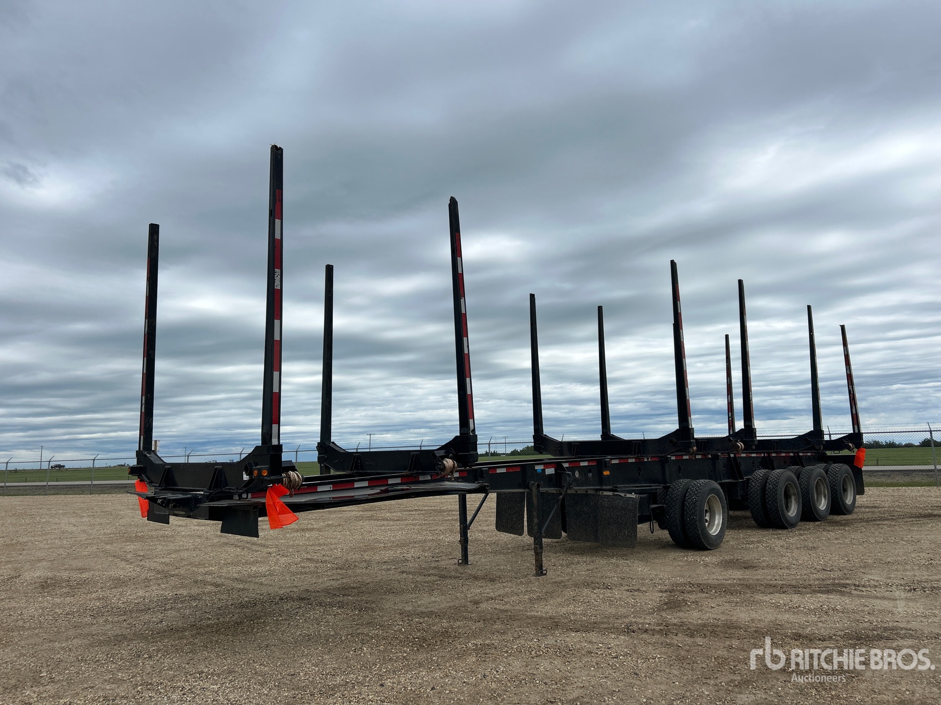 2020 Cross Country 50 ft Quad/A Hayrack Log Trailer