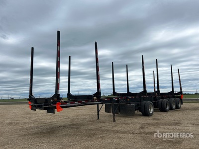 2020 Cross Country 50 ft Quad/A Hayrack Log Trailer
