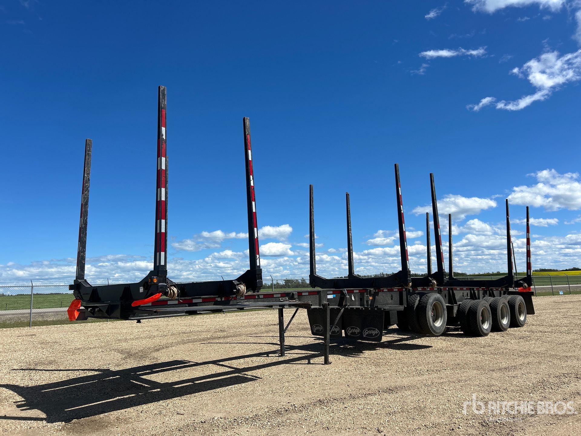 2018 Cross Country 48 ft Quad/A Hayrack Log Trailer