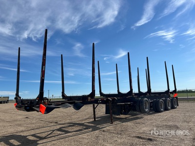 2016 Cross Country 48 ft Quad/A Hayrack Log Trailer