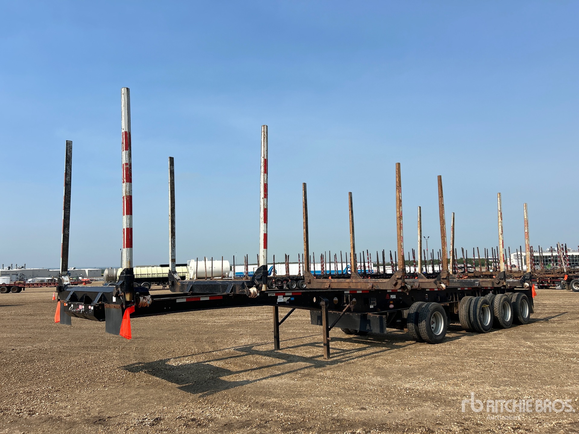 2021 Peak 5LF3X3T 50 ft Quad/A Hayrack Log Trailer