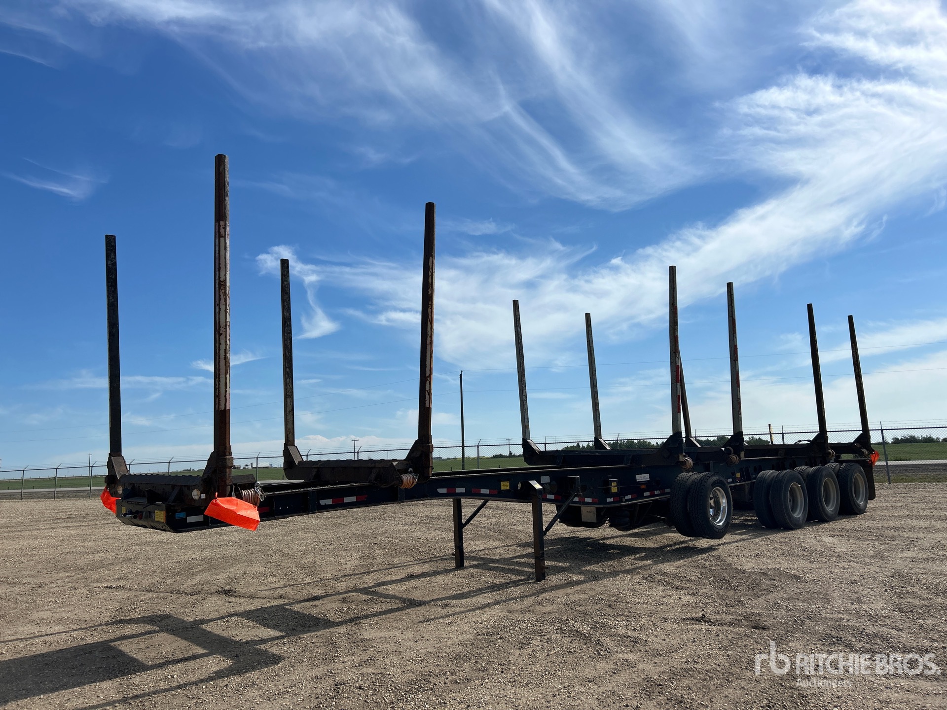 2019 Peak 5ILF3X3T 50 ft Quad/A Hayrack Log Trailer