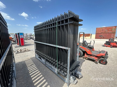 Quantity of (20) 118 in x 78 in Powder Coated Site Fence