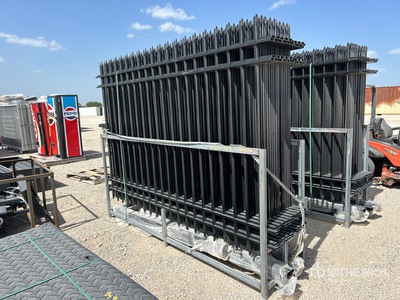 Quantity of (20) 118 in x 78 in Powder Coated Site Fence