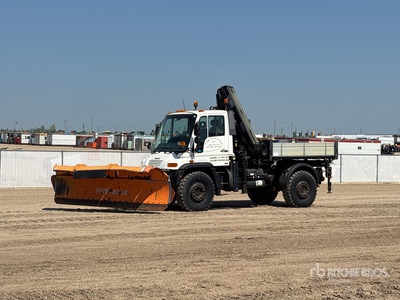 2005 Hiab 1668-3 HIDUO 11460 lb Knuckle Boom on 2005 Unimog 405.230 4x4 ブームトレーラー