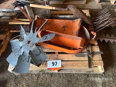 Quantity of Farm Parts, Fan Blades, Hay Fork & Miscellaneous Components