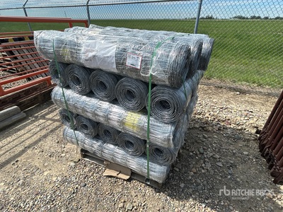 Quantity of (25) BYT 330 ft x 4 ft Galvanized Farm Fencing (Unused)