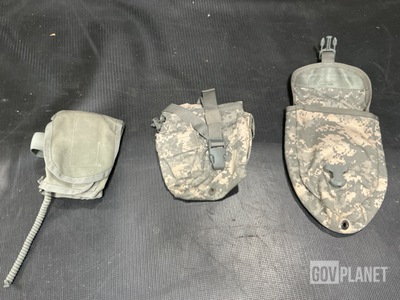 (81) First Aid Kit Inserts, (50) Entrenching Tool Carriers & Assorted Items