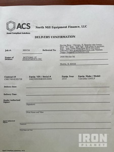 2019 Freightliner Cascadia 126 T/A Sleeper Truck Tractor