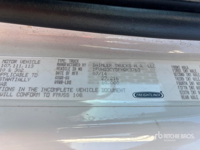 2015 Freightliner 114SD 6x2 Vacuum Tanker Truck