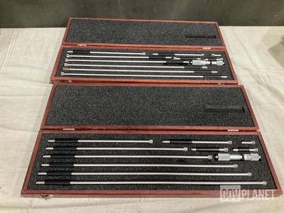 (2) Starrett Tubular Inside Micrometer Sets