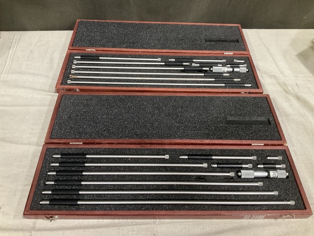 (2) Starrett Tubular Inside Micrometer Sets
