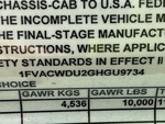 Serial Number / VIN