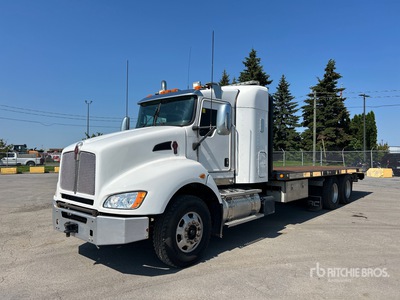 2014 Kenworth T400 6x4 Sleeper شاحنة سحب مسطحة