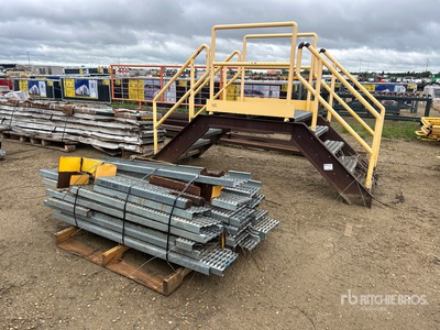 Stairs and Galvanized Steel Catwalk Panels