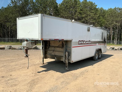 2014 Remeq STFF8 22 ft T/A Gooseneck Enclosed Trailer