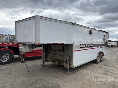 2014 Remeq STFF8 22 ft T/A Gooseneck Enclosed Trailer
