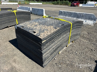 Quantity of (40) Irontread Mats 4 ft x 8 ft Ground Protection Mats