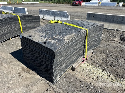 Quantity of (40) Irontread Mats 4 ft x 8 ft Ground Protection Mats