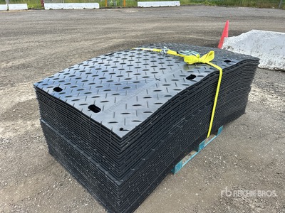 Quantity of (40) Irontread Mats 4 ft x 8 ft Ground Protection Mats