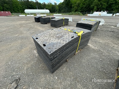 Quantity of (40) Irontread Mats 4 ft x 8 ft Ground Protection Mats