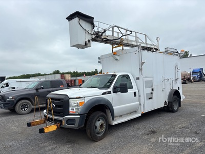 Telelift 35 ft on 2011 Ford F-550 XL 4x2 Van Mounted Aerial Lift (Inoperable)