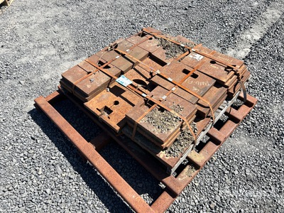 1 ft x 1 ft 1 in (1 in Thick) Steel Plates