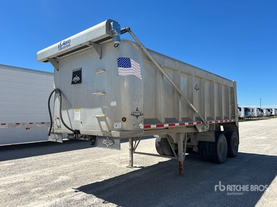 2017 Trailstar 22 ft T/A Aluminum Quarter Frame End Dump Trailer