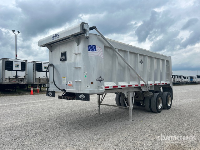 2018 Trailstar 22 ft T/A Aluminum Quarter Frame End Dump Trailer