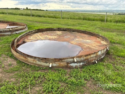 Quantity of (2) 14 ft Steel Grain Bin Floor