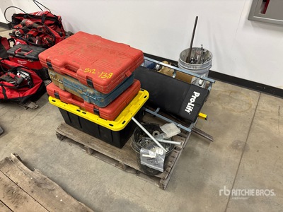 Quantity of Shop Tools, pry bars, cables wrenches and drivers