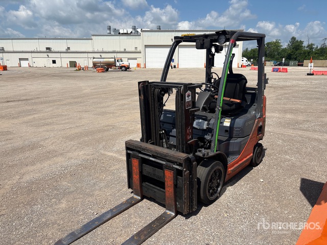 2015 Toyota 8FGCU20 1250 lb Cushion Tire Forklift