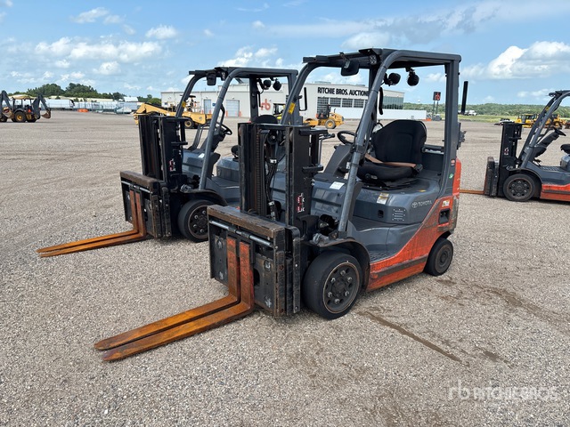2016 Toyota 8FGCU20 4000 lb Cushion Tire Forklift