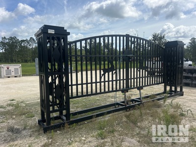 Suihe 15 ft 7 in x 7 ft 8 in Steel Portail d'entrée