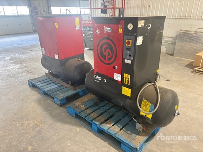Quantity of (2) Chicago Pneumatic QRS 5.0 Electric Air Compressor (Inoperable)