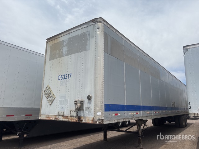 2001 Wabash DVCVHPC 53 ft x 102 in T/A Van Trailer