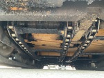 Chassis with Conveyor Drive Chains and Sprockets