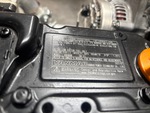 Engine with Emission Label