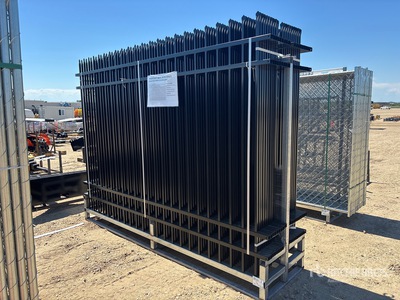 Quantity of (20) 2026 10 ft x 7 ft Wrought Iron Fencing (Unused)