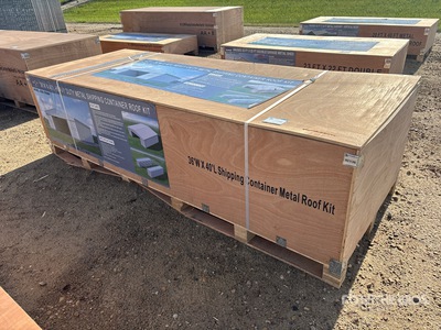 2026 Heavy Duty Guarantee AGR-CR3640 40 ft x 36 ft Shipping Container Metal Roof Kit (Unused)
