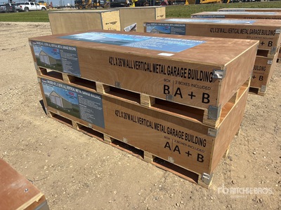 2026 26 ft x 42 ft All Vertical Metal Garage Storage Building (Unused)