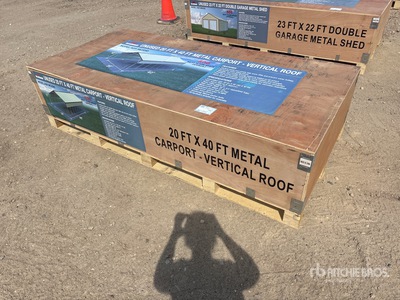 2026 20 ft x 40 ft Metal Abri d'Auto (Unused)