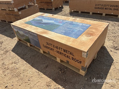 2026 20 ft x 40 ft Metal Abri d'Auto (Unused)