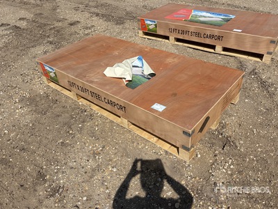 2026 12 ft x 20 ft Steel Abri d'Auto (Unused)