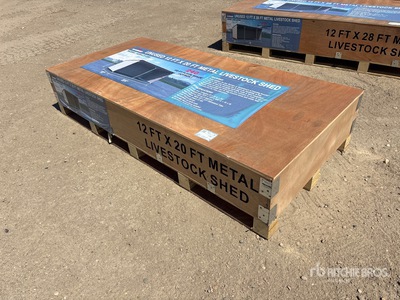 2026 AGR-LS1220 12 ft x 20 ft Metal Livestock Shelter (Unused)